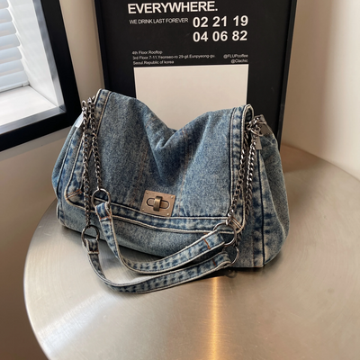Sofia | Luxurious denim shoulder bag