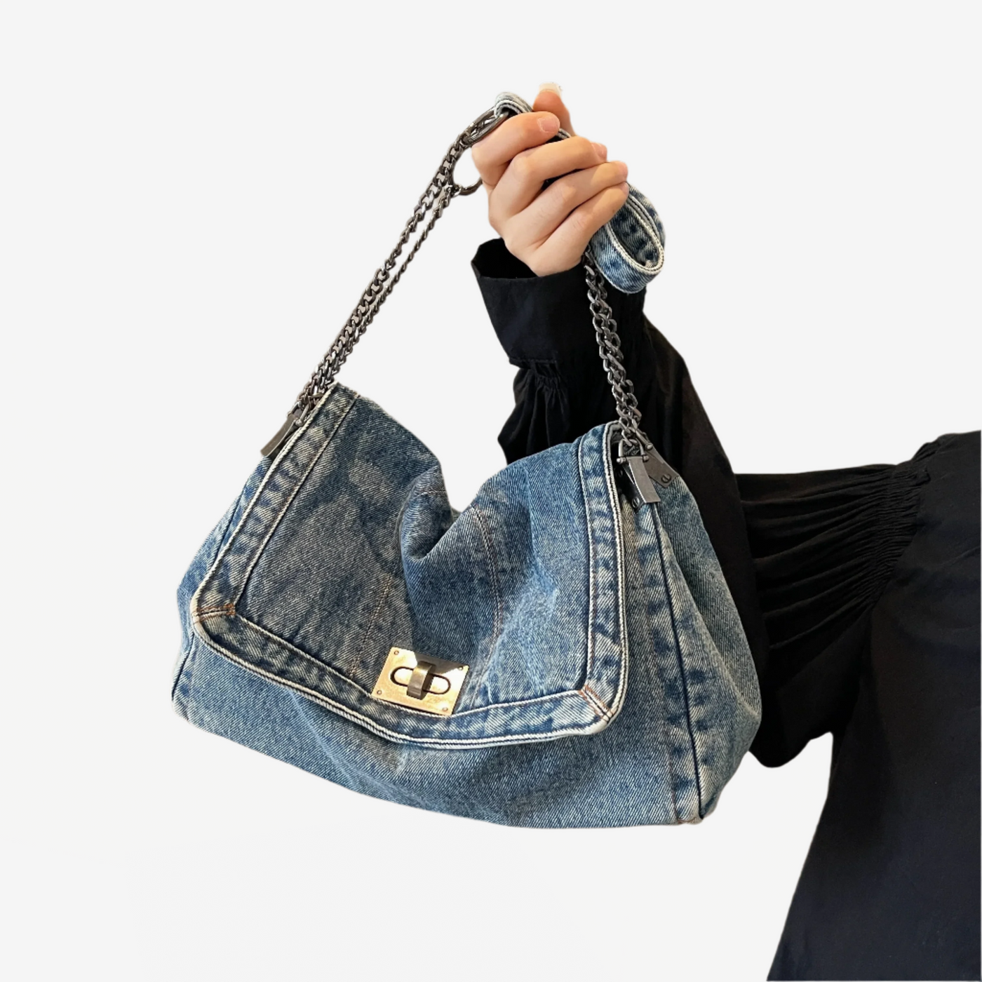 Sofia | Luxurious denim shoulder bag
