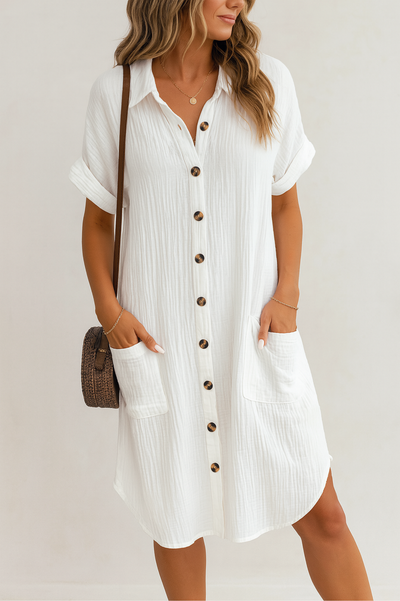 Sofia | Oversized shirt dress
