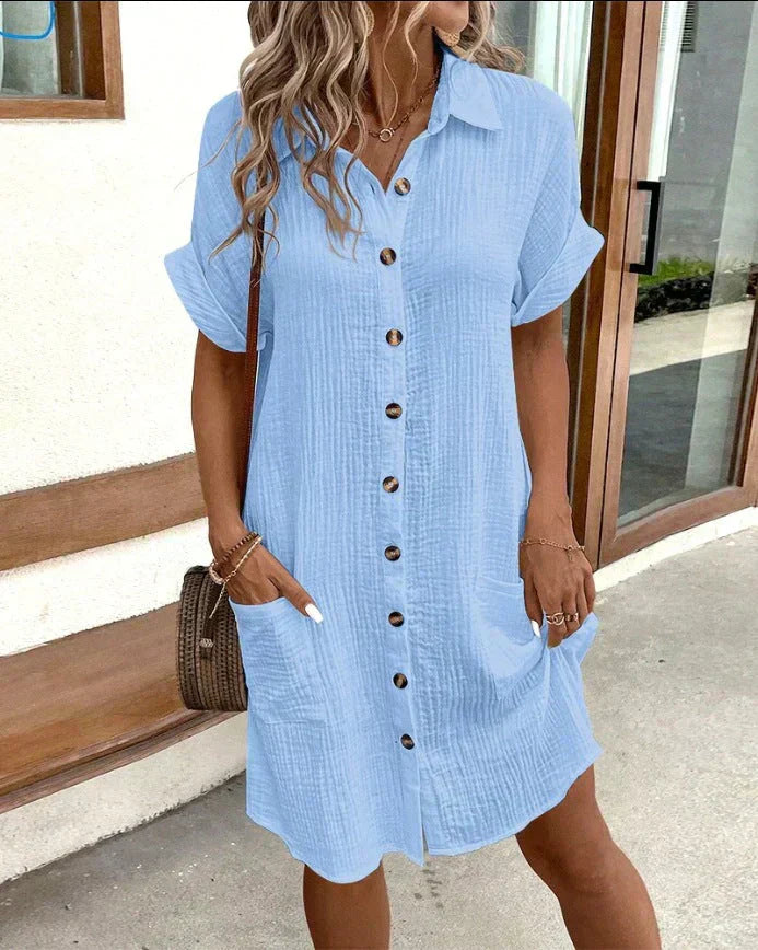 Sofia | Oversized shirt dress
