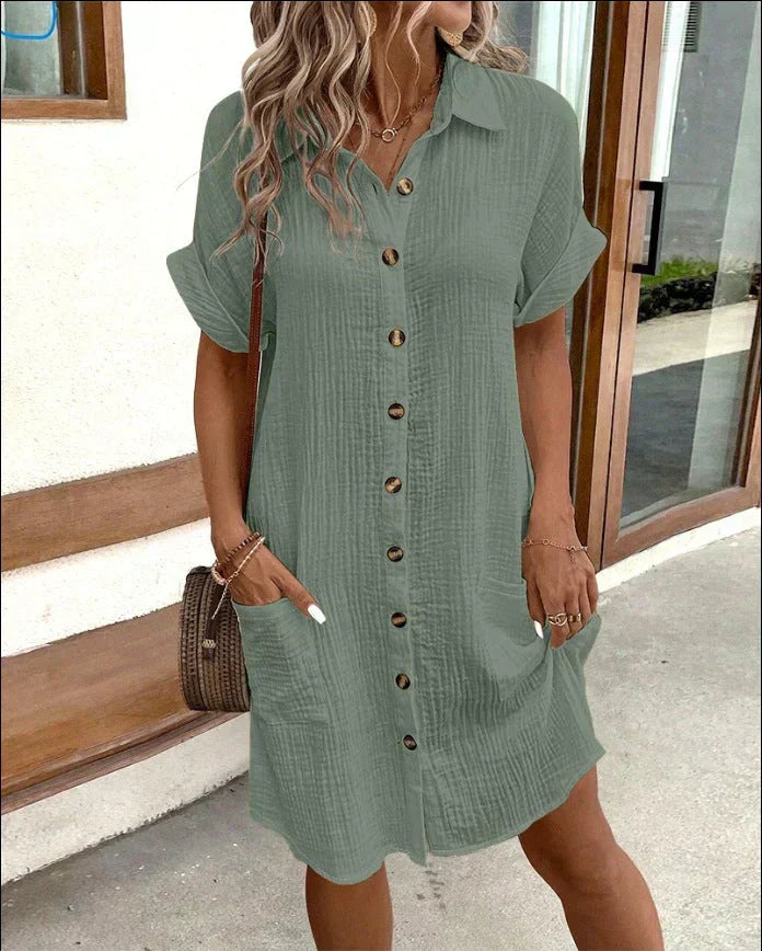 Sofia | Oversized shirt dress