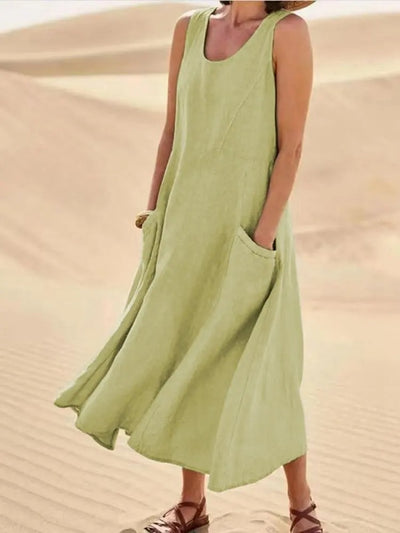 Sofia | Linen dress with pockets
