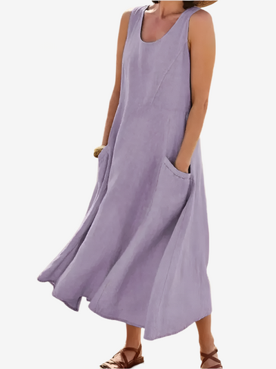 Sofia | Linen dress with pockets